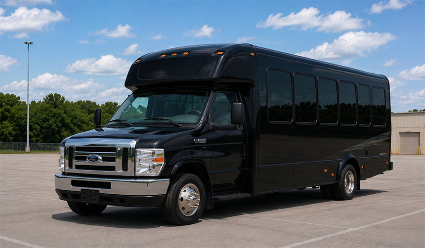 20-passenger minibus for charter in Bend, OR