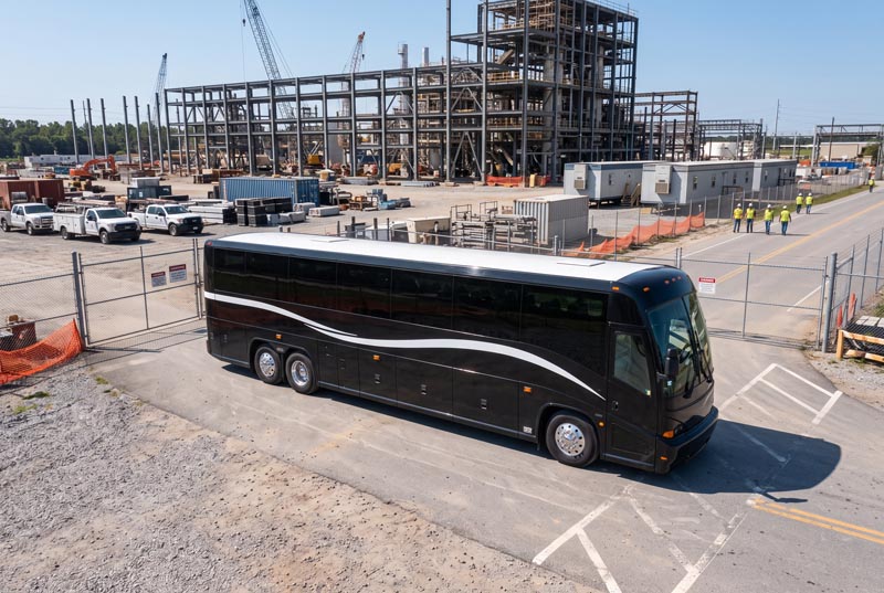 Construction Site Shuttle Bus Rentals in Bend, OR